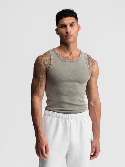 Premium Ultra-Soft Cotton Distressed Fitted Tank 6 Pack