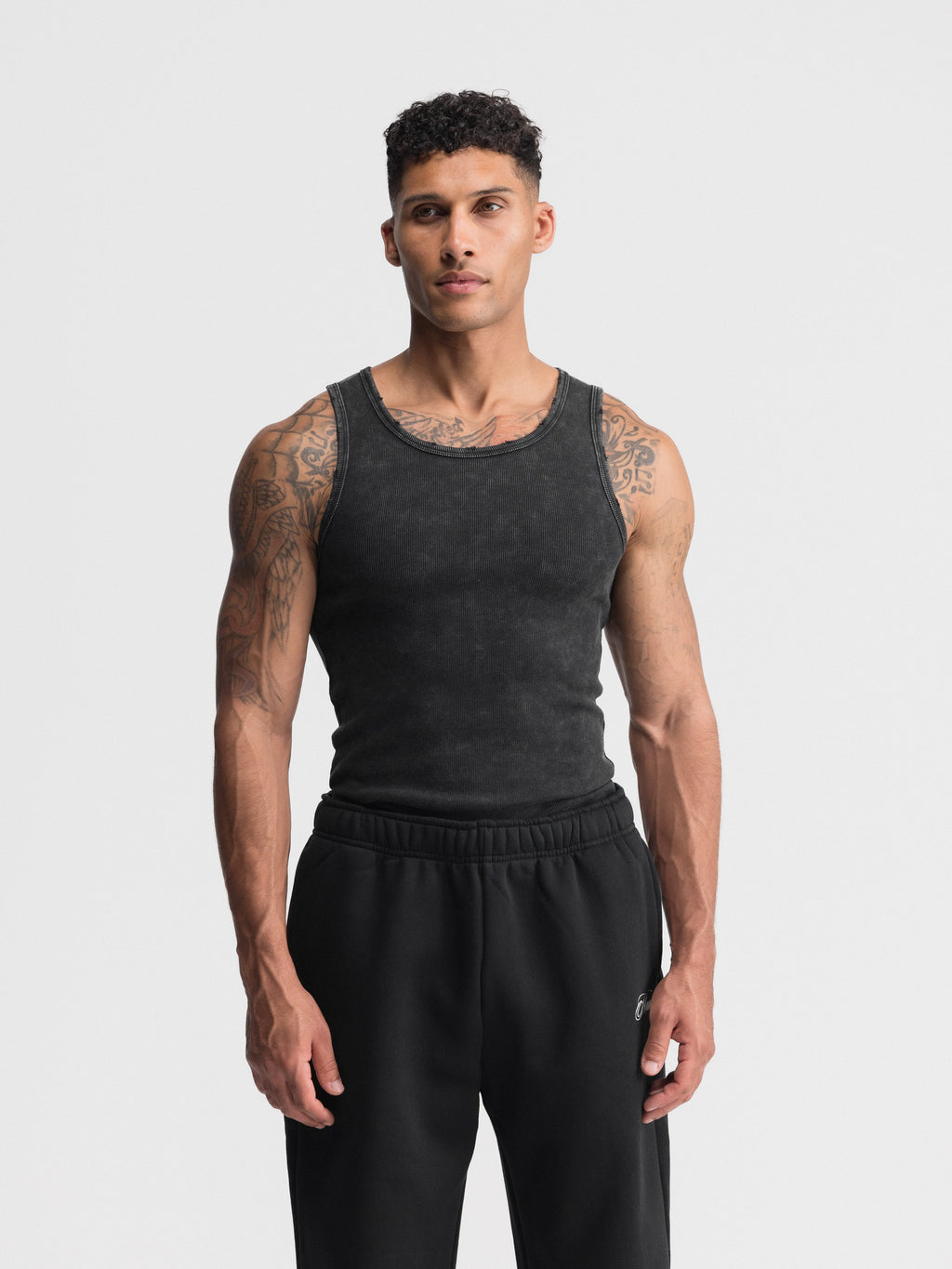 Premium Ultra-Soft Cotton Distressed Fitted Tank 6 Pack