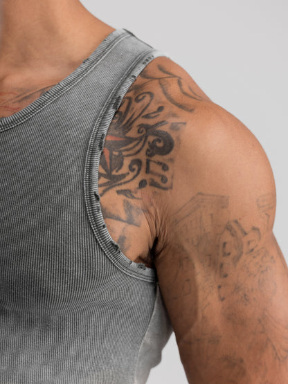 Premium Ultra-Soft Cotton Distressed Fitted Tank 6 Pack