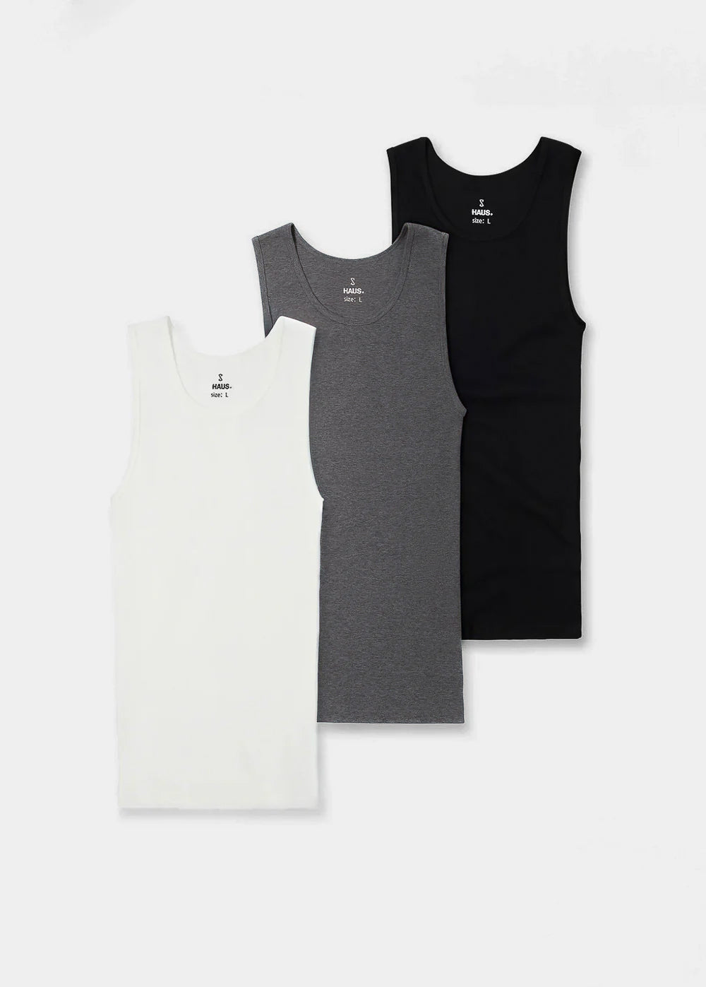 Premium Ultra-Soft Cotton Fitted Tank 3 Pack